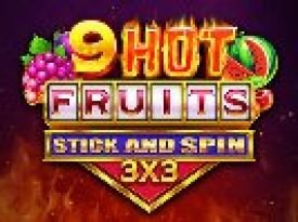 9 Hot Fruits Stick and Spin 3x3